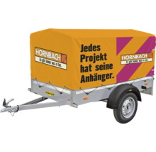 Remorque avec bâche et impression Hornbach