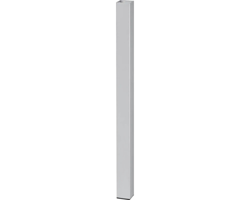 Tarrox Pied de table carré 87 cm 50 x 50 mm, argent