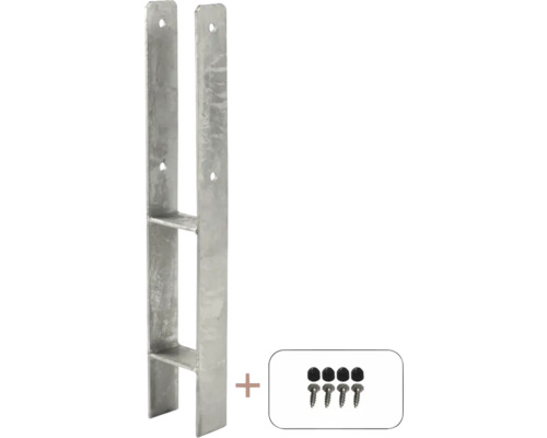 Support de poteau métallique avec vis de fixation