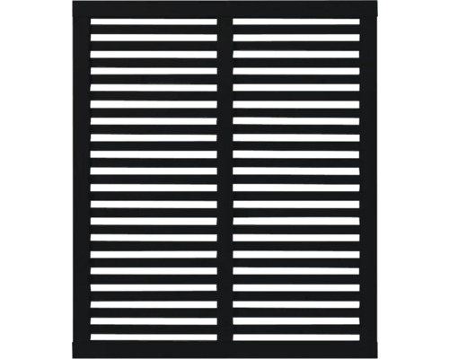 Sichtschutzzaun mit horizontalen Lamellen