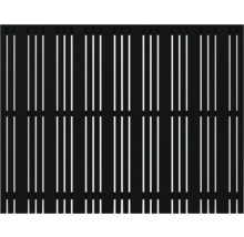 Clôture de protection visuelle avec lamelles verticales