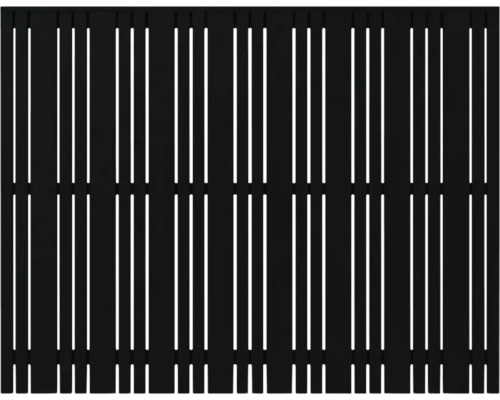 Clôture de protection visuelle avec lamelles verticales