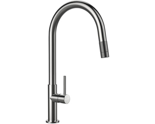Robinet de cuisine avec douchette Schock TALIA SA acier inoxydable 536120EDM Robinet de cuisine avec douchette extractible