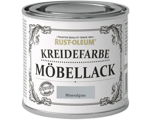 Peinture craie peinture pour meubles Rust-Oleum® gris minéral 125 ml Rust-Oleum peinture pour meubles à la craie en gris minéral boîte