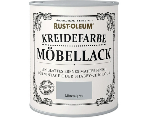 Peinture craie peinture pour meubles Rust-Oleum® gris minéral 750 ml Rust-Oleum vernis pour meubles peinture à la craie gris minéral boîte