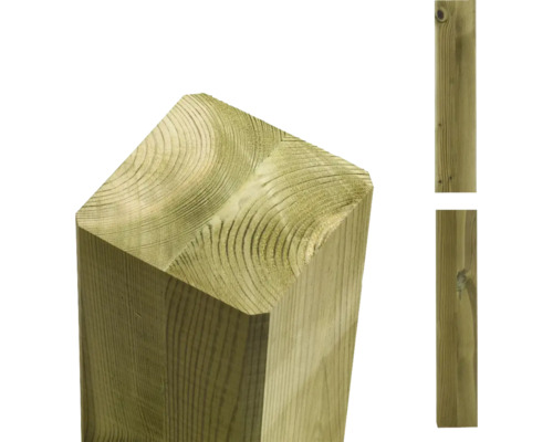 Pfosten PLUS verleimt, gerade 9 x 9 x 98 cm kesseldruckimprägniert Holzpfosten für den Aussenbereich