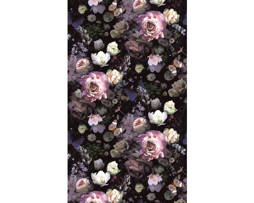 Vliestapete 81603 Jackie Floral schwarz