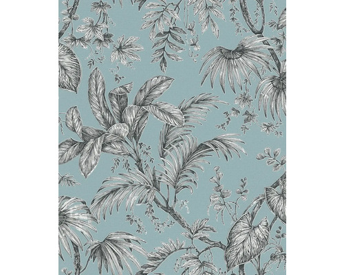 Papier peint intissé 82340 Jackie feuilles jungle vert Papier peint avec motif de plantes tropicales