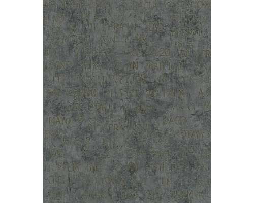 Papier peint intissé 82368 Jackie phrases cultes gris foncé Papier peint avec motif d''écriture