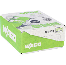 Verpackung Wago 221-423 Verbindungsklemmen mit Hebel, Green Range