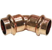 Kupferfitting 90-Grad-Bogen für Sanitärinstallation