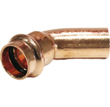 Pressfitting aus Kupfer, 45 Grad Winkel
