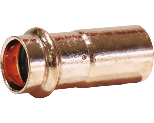 Raccord à sertir en cuivre avec réducteur pour installations de tuyauterie