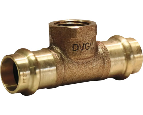 T-Stück aus Messing für Sanitärinstallationen