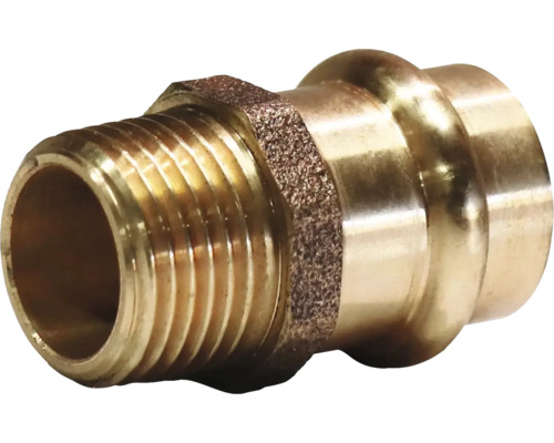 Raccord à sertir avec filetage mâle en métal