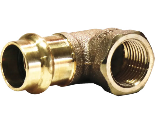 Raccord à sertir coudé avec filetage femelle en métal