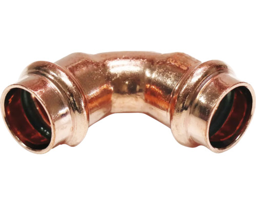 Kupfer Pressfitting 90 Grad Winkel für Sanitär und Heizung