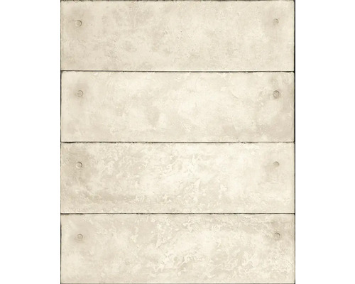 Papier peint intissé 34859 GZSZ aspect pierre beige Quatre plaques de béton avec des trous