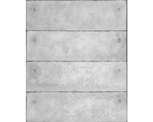 Papier peint intissé 34860 GZSZ aspect pierre gris Pile de quatre plaques de béton grises