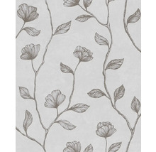 Tapete mit Blumenmuster und Blättern