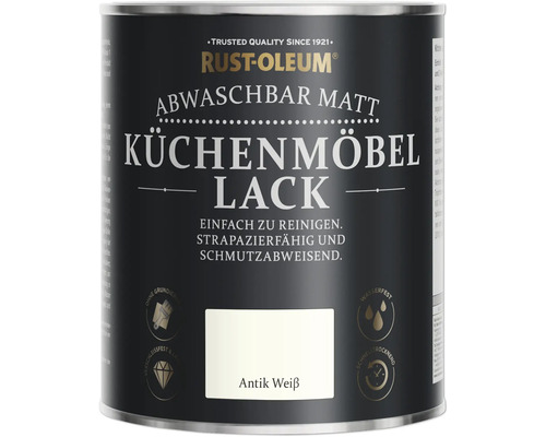 Peinture pour meubles de cuisine Rust-Oleum® blanc antique 750 ml Boîte de laque mate pour meubles de cuisine de Rust-Oleum