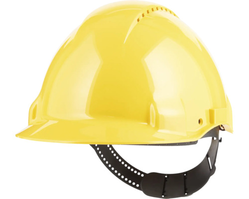Gelber Bauhelm für den Kopfschutz
