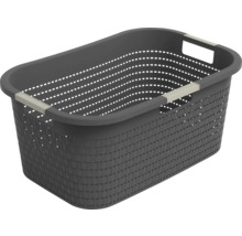 Wäschekorb Rotho Country 40 l anthrazit matt 1040408853WS