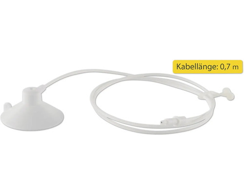 Capteur solaire pour enrouleur de courroie Schellenberg RolloDrive 55/65/75/105 Accessoire d''aquarium pompe à oxygène avec ventouse et câble de 0,7 mètre de long
