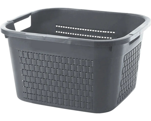 Panier à linge Rotho Country Ø anthracite mat 1453008853WS
