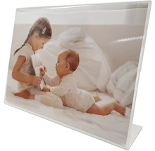 Tischaufsteller mit Foto von Kindern