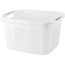 Wäschekorb Rotho Country 22 l weiß matt 1453001100WS