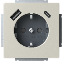 Prise avec connexion USB-A et USB-C de Busch-Jaeger