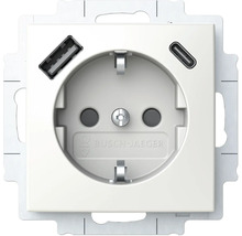 Steckdose mit USB-A- und USB-C-Anschluss