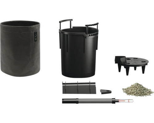 Set complet de bac à plantes avec bac, insert, système d''irrigation du sol et substrat