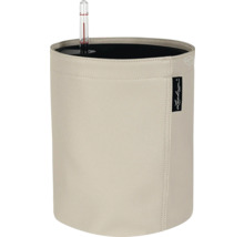Pot de fleurs beige avec indicateur de niveau d''eau