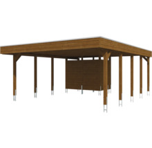 Holzcarport mit Geräteraum