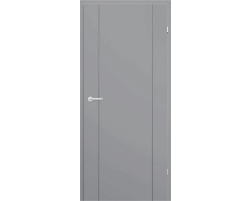 Pertura Zimmertür Caja 03 Graulack RAL 7004 signalgrau 61x198,5 cm Rechts ohne Schlüssellochbohrung Graue Innentür mit Türklinke