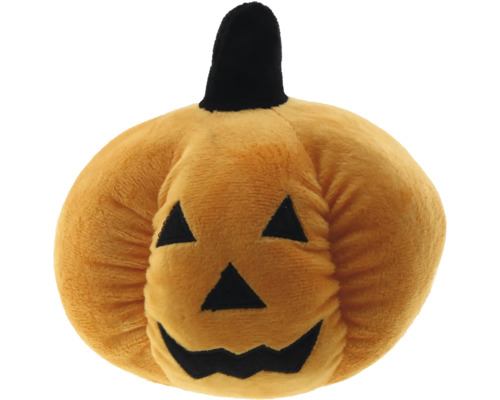 Plüschkürbis mit Gesicht für Halloween