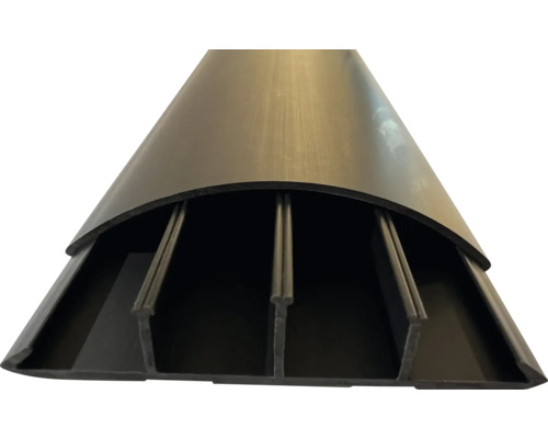 Multi-Media Kabelkanal mit Schaumklebeband 700x75x18 mm schwarz Kunststoff-Kabelschutzwinkel für den Innenbereich