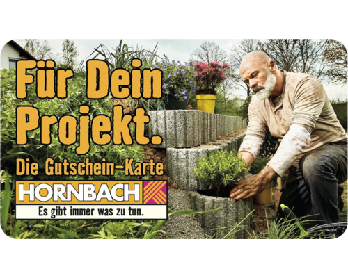 Hornbach Gutscheinkarte für Gartenprojekte