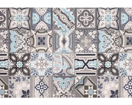 Muster aus keramischen Wandfliesen mit verschiedenen Motiven