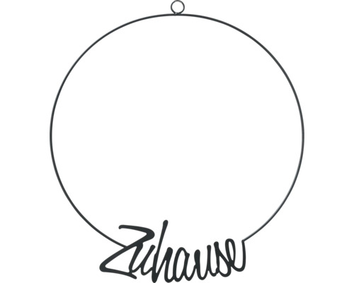 Anneau décoratif avec l''inscription Zuhause comme décoration murale