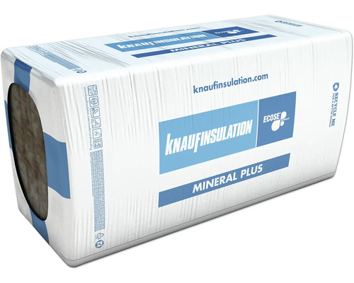 Panneau de cloison Knauf Insulation Mineral Plus KP 034 catégorie de conductivité thermique 035 1250 x 625 x 40 mm