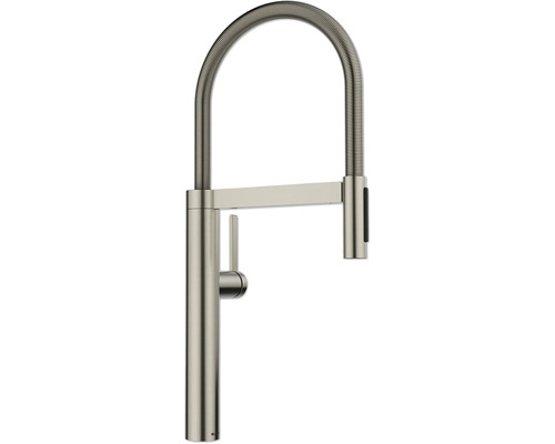 Robinet de cuisine avec douchette Blanco CULINA-S II satin platinum satiné 527702 Robinet de cuisine avec bec flexible