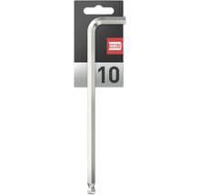 INBUS® 71574 Winkelschraubendreher (extra lang) 10mm, mit Kugelkopf — Made in Germany
