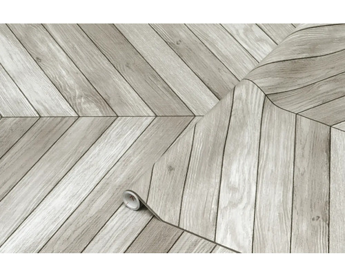 Film adhésif d-c-fix® décor bois Chevron gris clair 67,5x200 cm