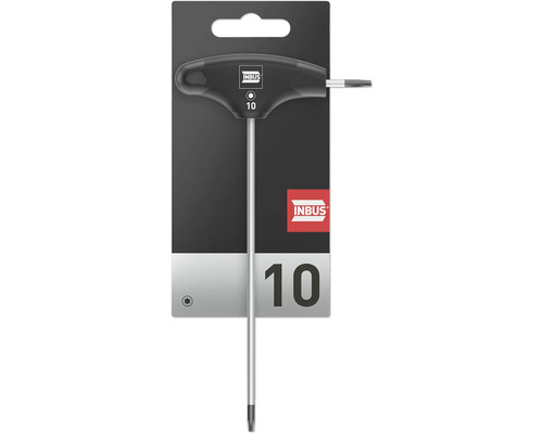 TORX® T-Griff Schraubendreher TX10, mit HybridTouch (INBUS® 70495) Inbus Sternschlüssel Größe 10
