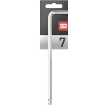 INBUS® 71550 Winkelschraubendreher (extra lang) 7mm, mit Kugelkopf — Made in Germany