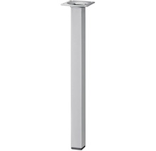 Tarrox Tischbein vierkant 24 x 24 x 500 mm, silber