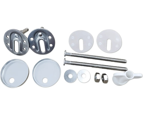 WC-Sitz Befestigungsset mit Schrauben, Muttern und Abdeckungen